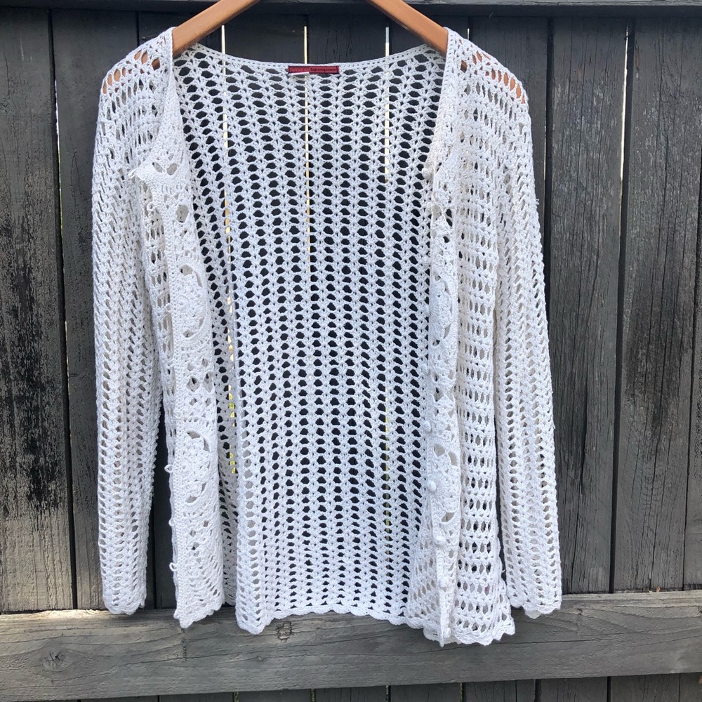 Tapemeasure Knitted Cardigan Buttons XL